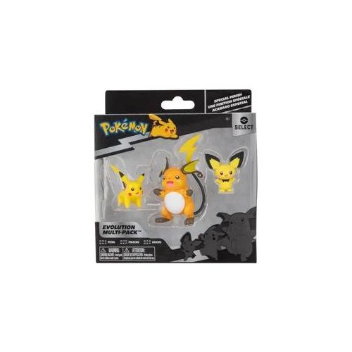 Pokémon Spielfiguren-Set Evolution Pichu Pikachu Raichu Select Multipack