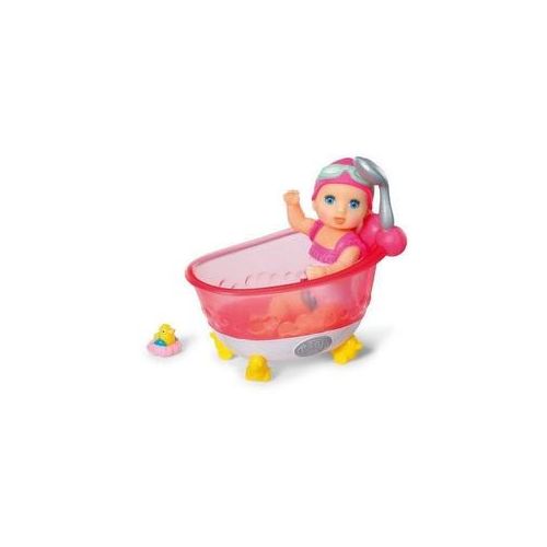 BABY born Minis - Playset Badewanne mit Amy | Interaktives Puppenspielzeug ab 3 Jahren