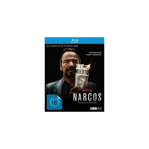 Blu-ray Narcos - Staffel 3: Thriller TV-Serie USA 2017 - FSK 16 - Wagner Moura, Pedro Pascal - 532 Min. Laufzeit