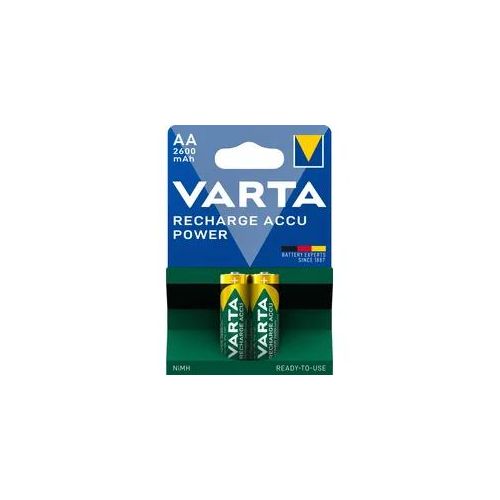 VARTA RECHARGE ACCU Power AA 2er Blister: 2.600mAh Ready To Use Akku