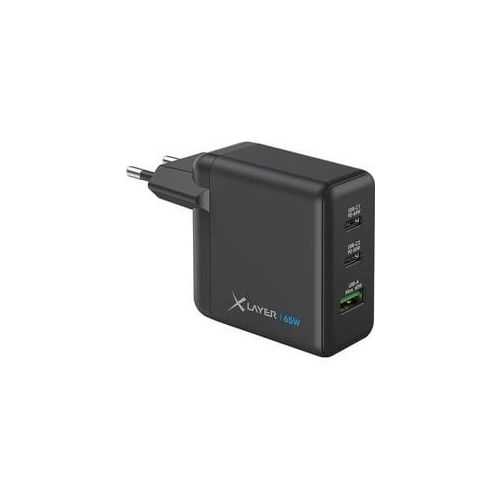 XLayer Powercharger 65W USB-C Black - Schnelles Laden mit GaN-Technologie