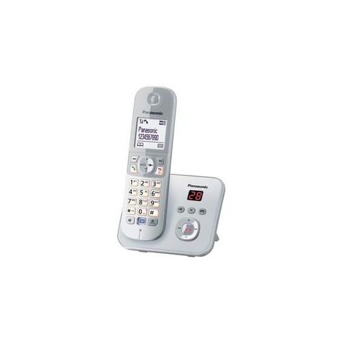 Panasonic KX-TG6821GS Perlsilber: Schnurloses Telefon mit erweitertem Anrufbeantworter und smarten Funktionen