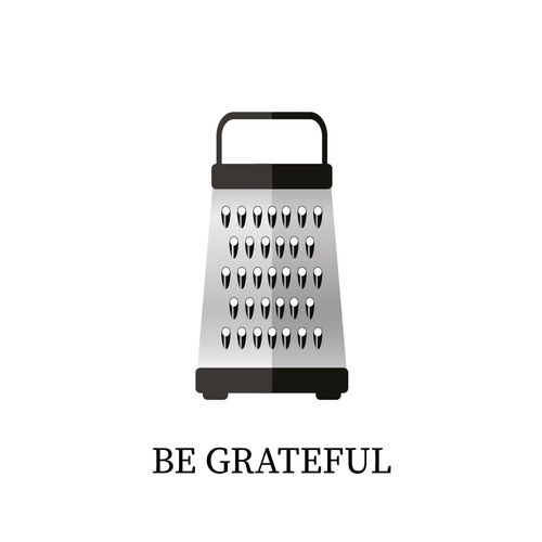 queence Wanddekoobjekt »BE GRATEFUL«, Stahlschild, Blechschild, Spruch, Witzig, Wanddeko, retro, 20x30cm