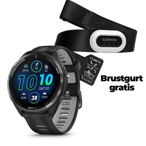 Garmin Unisex Forerunner 965 + gratis HRM-Pro Brustgurt schwarz