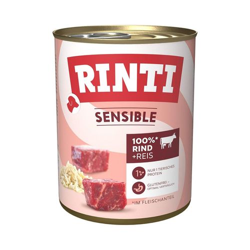 Rinti Sensible Rind & Reis 6x800g