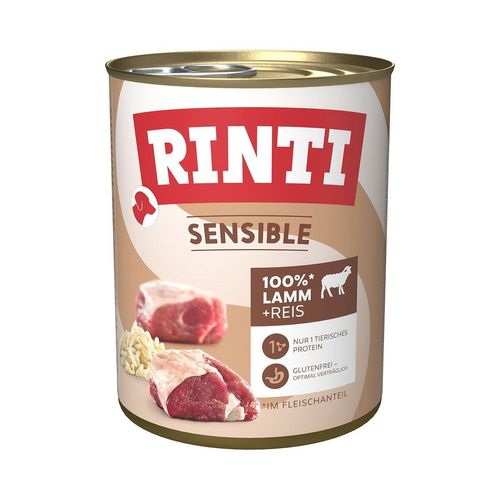 Rinti Sensible Lamm & Reis 12x800g