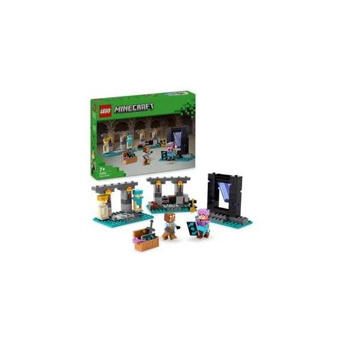 LEGO Minecraft Die Waffenkammer, Gaming-Set mit Heldenfiguren, Spielzeug-Waffen und Alex-Figur, Action-Spielzeug für Jungs und Mädchen, Geschenk für für Gamer und Kinder ab 7 Jahren 21252 (Neu differenzbesteuert)