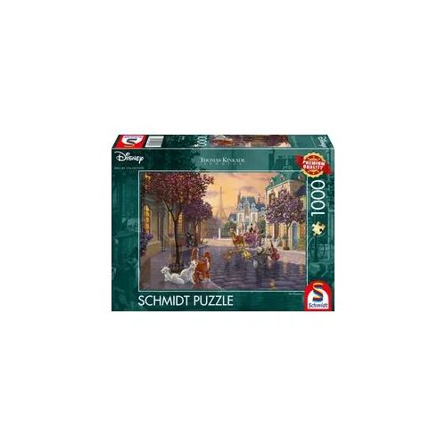 Schmidt Spiele Puzzle 59690 - Thomas Kinkade: The Aristocats (Disney) [1.000 Teile] (Neu differenzbesteuert)