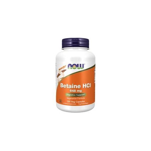 Now Foods Betain HCl 648 mg Kapsel (120 veg.Kapseln)