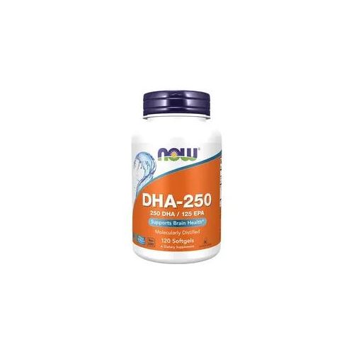 Now Foods DHA-250 - Omega-3 Fettsäuren (120 Weichkapseln)