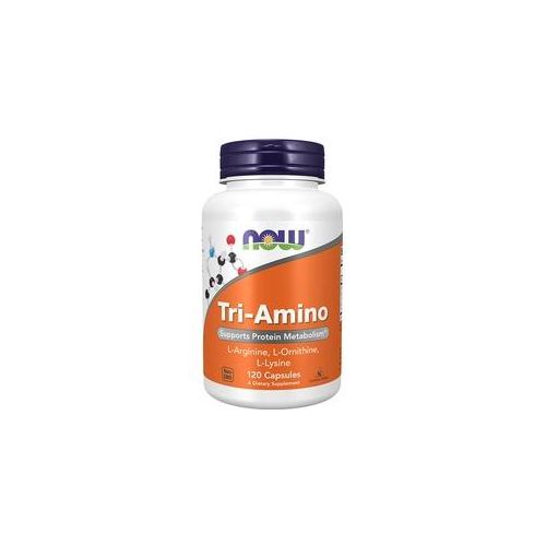 Now Foods Tri-Amino - L-Arginin L-Ornithin L-Lysin Aminosäuren (120 Kapseln)