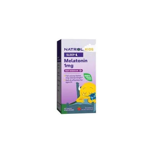 Natrol Kids Melatonin (40 Tabletten, Erdbeere)