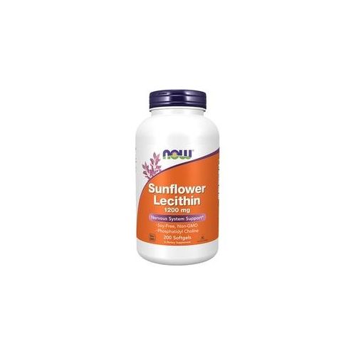 Now Foods Sunflover Lecithin - Sonnenblumenkern-Extrakt 1200 mg (200 Weichkapseln)