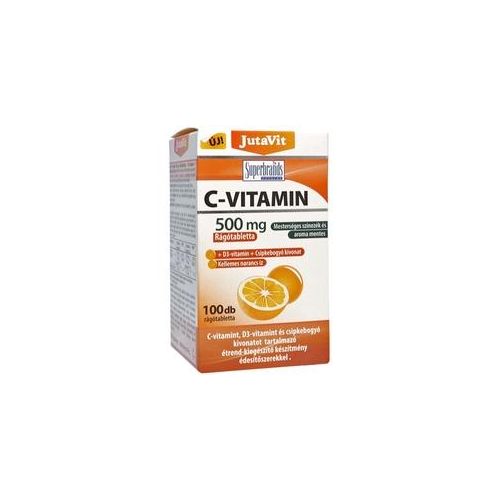 JutaVit Vitamin C 500 mg + D3 + Hagebutte Kautablette (100 Kautabletten)