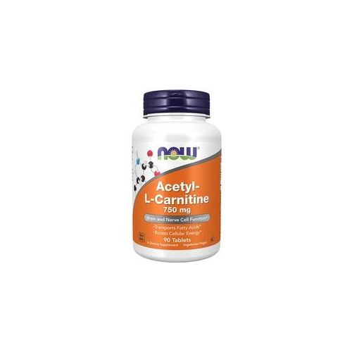 Now Foods Acetyl-L-Carnitine 750 mg (90 Tabletten)