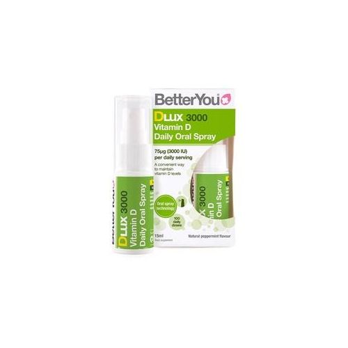 BetterYou Dlux Vitamin D 3000 IE Mundspray (15 ml, Natürliche Pfefferminze)