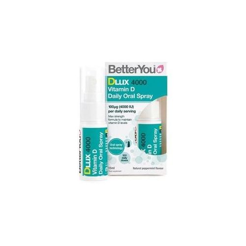 BetterYou Dlux Vitamin D 4000 IE Mundspray (15 ml, Natürliche Pfefferminze)