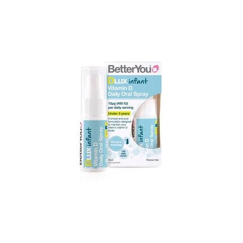 BetterYou Dlux Vitamin D Mundspray für Säuglinge (15 ml, Geschmacksneutral)