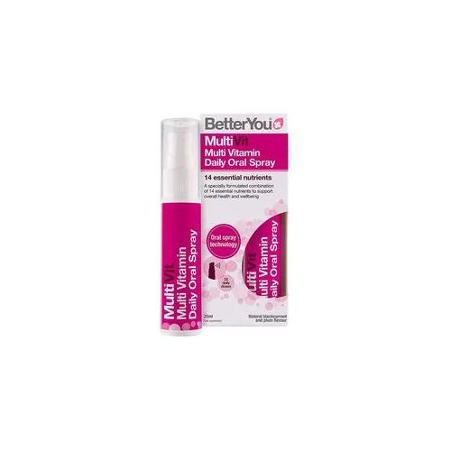 BetterYou Multivitamin Oral Spray - Multivitamin Mundspray (25 ml, Natürliche schwarze Johannisbeere und Pflaume)