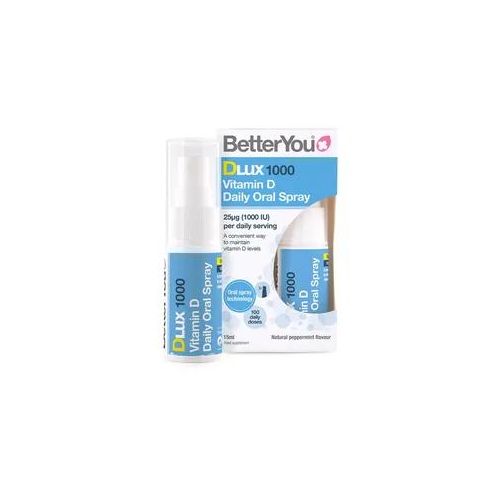 BetterYou Dlux Vitamin D 1000 IE Mundspray (15 ml, Natürliche Pfefferminze)