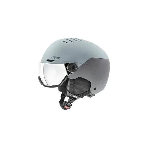 UVEX Ski-/Snowboardhelm WANTED VISOR - Uni., glacier/rhino mat (54-58 cm)