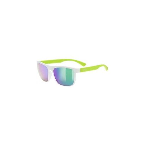 UVEX Sonnenbrille ROOKIE - Ki., white-lime m./mir.green