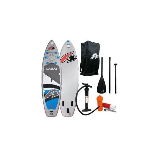 F2 Stand Up Paddle 350cm Wave grey spitz 11,5" SET (+F2 Carbon Paddel 3-teil.)