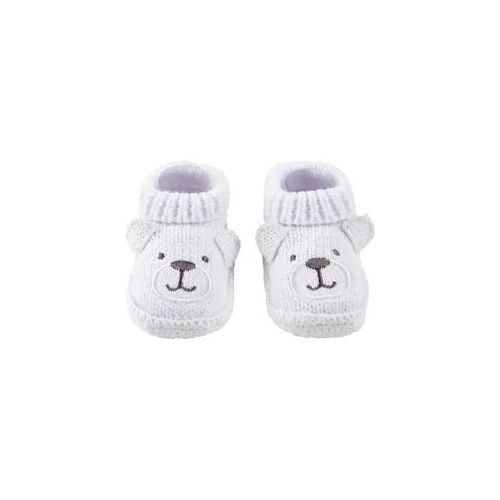 My Baby Lou Schuhe , Grau , Textil , Bär , Gr. 0-3 M , Babykleidung, Babyschuhe