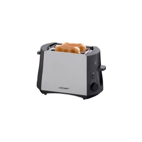 CLOER 3410 Toaster - Mattes Metallgehäuse, 825 Watt Leistung & nachhebbare Toastscheiben