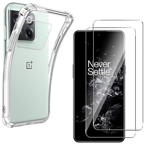 Hülle OnePlus 10T und 2 schutzfolien - TPU - Transparent