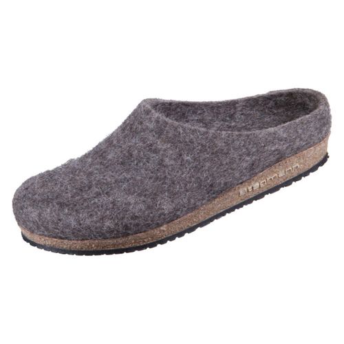 Stegmann Wollfilz-Pantoffel, Wolle vom Tiroler Steinschaf, rutschfeste Gummi-Laufsohle, natur 17/821-8850 37