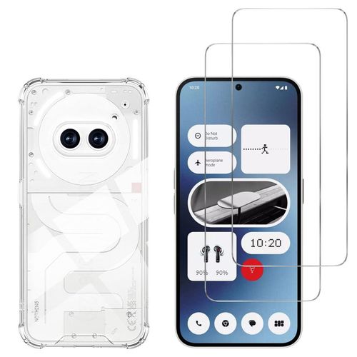 Hülle Nothing Phone 2A und 2 schutzfolien - TPU - Transparent