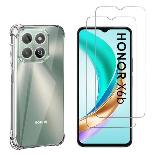 Hülle Honor X6B und 2 schutzfolien - TPU - Transparent