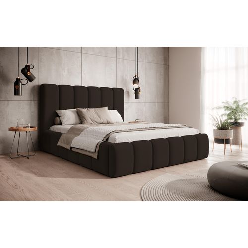 Polsterbett Dream 160x200 - Designerbett mit Bettkasten & Lattenrost - Braun & Magic Velvet 2205