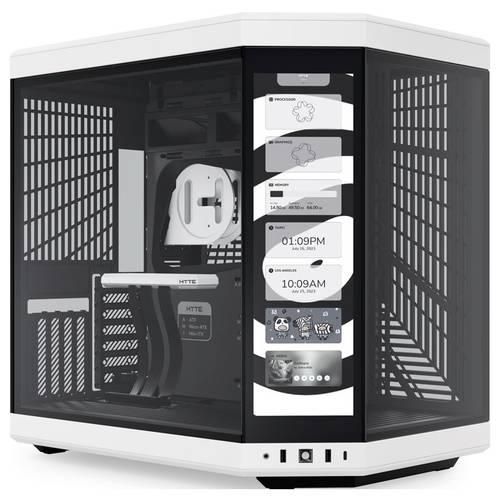 HYTE Y70 Touch Midi-Tower PC-Gehäuse Schwarz-Weiß