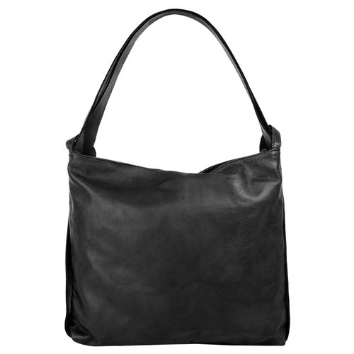 Shopper FORTY, Damen, Gr. B/H/T: 43cm x 36cm x 5cm onesize, schwarz, Leder, unifarben, Taschen, echt Leder, Made in Italy