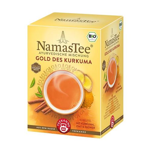 Teekanne NamasTeeÂ® Bio Gold des Kurkuma mit Kurkuma, Zimt & Ingwer