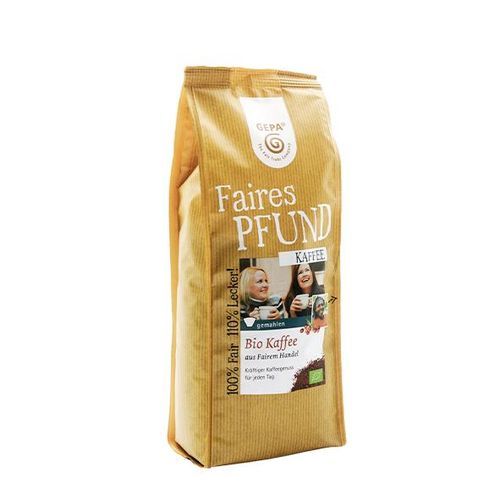 GEPA Bio Faires Pfund Kaffee, gemahlen, 500 g