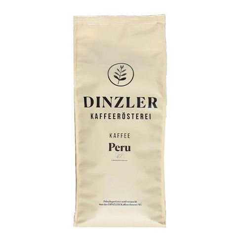 Dinzler Bio Kaffee Peru, 1000g ganze Bohne