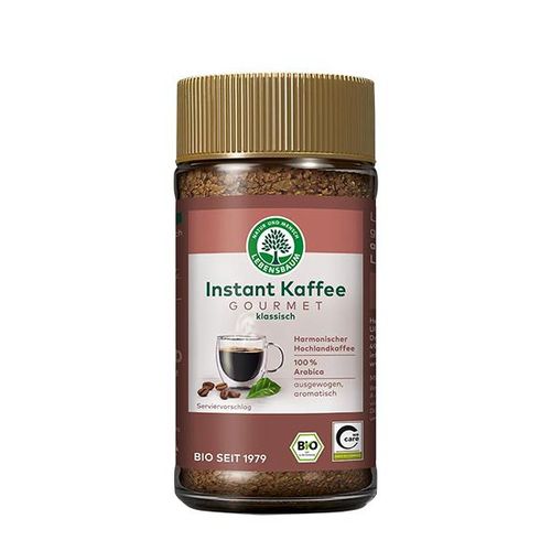 Lebensbaum Bio Instant Kaffee Gourmet, 100g Instant