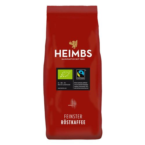 HEIMBS Feinster RÃ¶stkaffee Fairtrade/Bio, 500g ganze Bohne