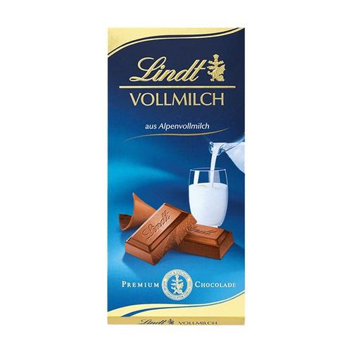 Lindt Vollmilch-Schokolade, 100g Tafel