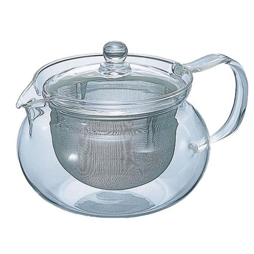 Hario Chacha Kyusu Maru Teekanne, Glas, 700ml