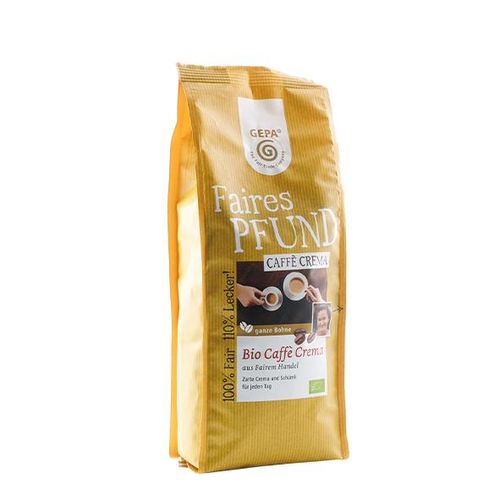 GEPA Faires Pfund Bio CaffÃ¨ Crema, 500g ganze Bohne