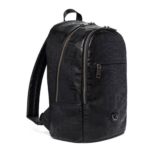 REPLAY Laptoprucksack Rucksack mit Laptopfach Backpack Black schwarz