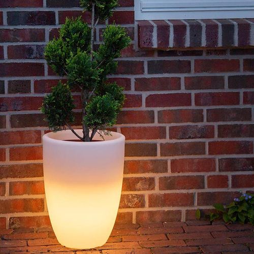 Beleuchteter Pflanztopf Shining Curvy Pot M (RGB)