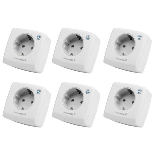 HOMEMATIC IP 157338A0, Schaltsteckdose, 6 Stück