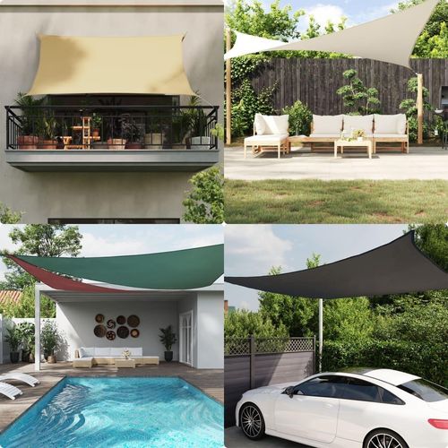 vidaXL Sonnensegel Oxford-Gewebe Rechteckig 6x8 m Braun