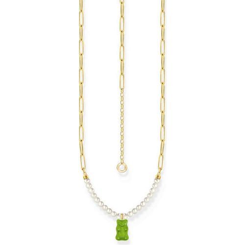 Thomas Sabo - KE2207-430-6-L45V - Halskette - Argent 925 - Femmes - Goldbär vert - 40+5cm