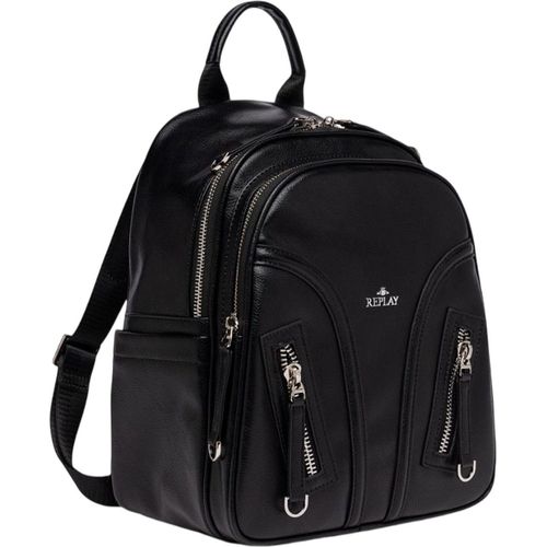 REPLAY Freizeitrucksack Rucksack Backpack Black schwarz
